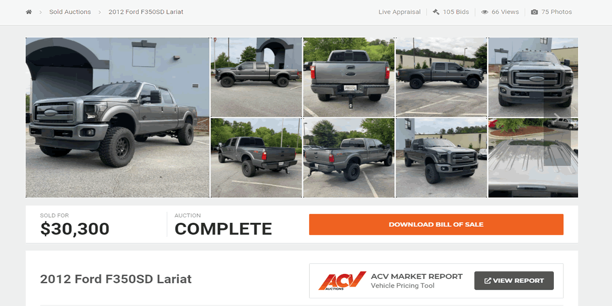 VIN-LIVE-AUCTIONS-SALE-FORD-F350SD